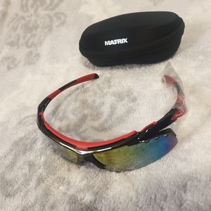 Global vision Matrix sunglasses. Mirror glasses. Blue and white fram. Polarized.